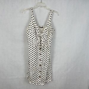 Mariposa Morada White Polka Dot Dress NWT Size M